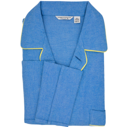 PIGIAMA VENEZIA LUNGO - CALDO COTONE AZZURRO