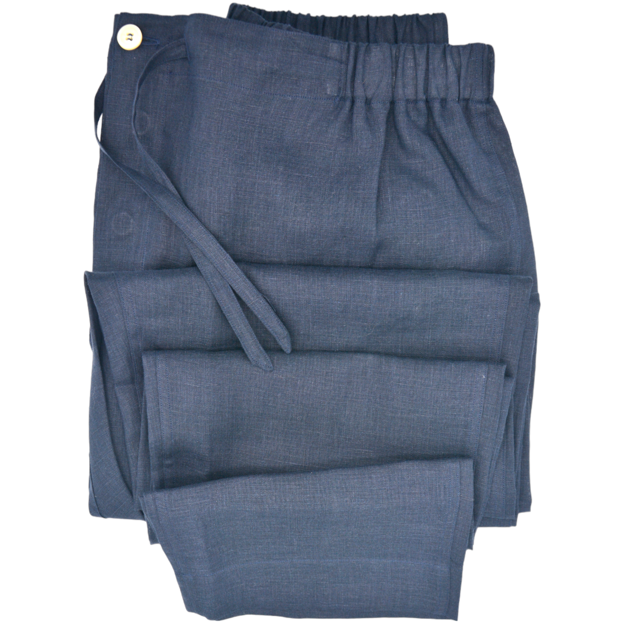 PANTALONE LUNGO - BLU IN LINO