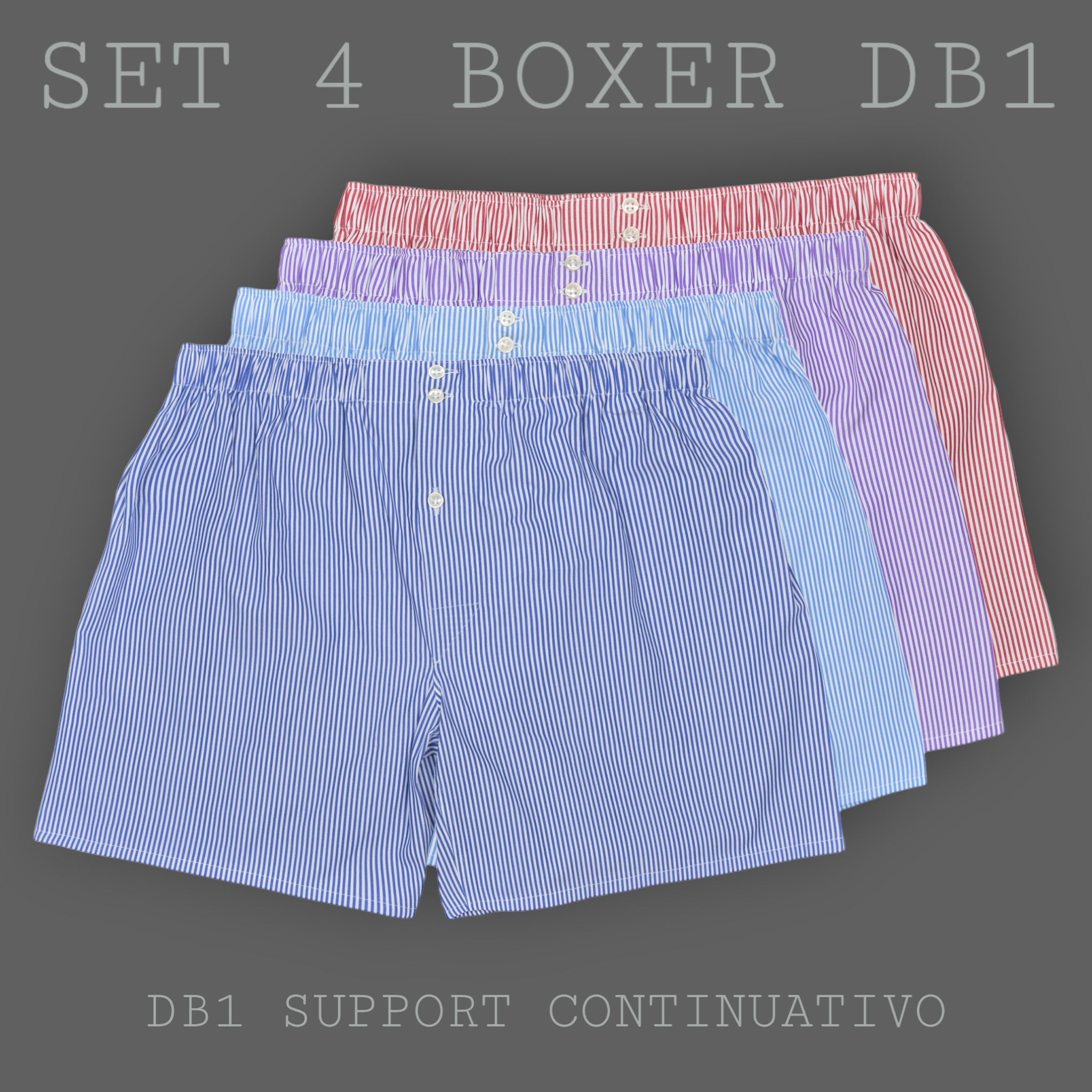 SET "STRIPE" - BOXER SUPPORT DB1 - SIZE 58