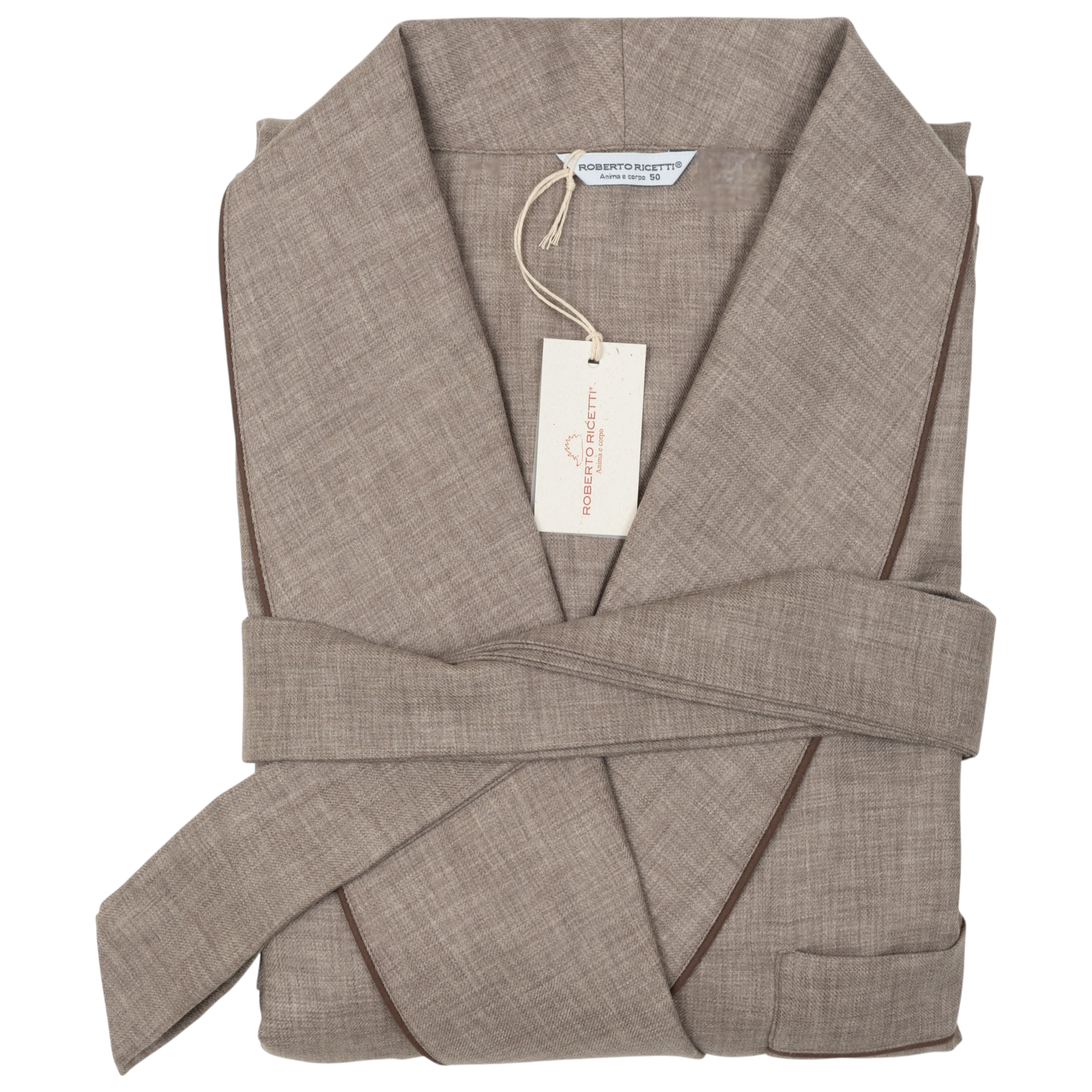 VESTAGLIA UOMO LUNGA - LANA CASHMERE BEIGE