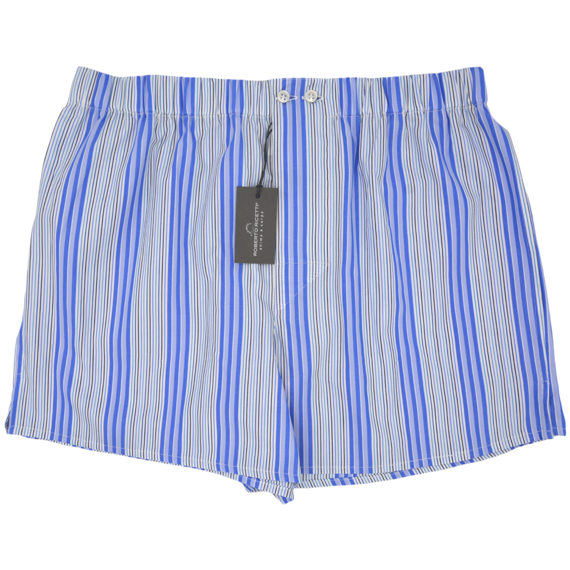 BOXER UOMO CLASSIC - MULTIRIGA AZZURRA BIANCA BLU