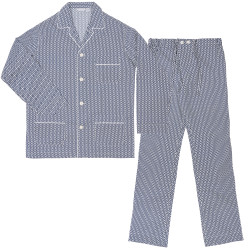 PIGIAMA VENEZIA LUNGO - ROMBI BLU
