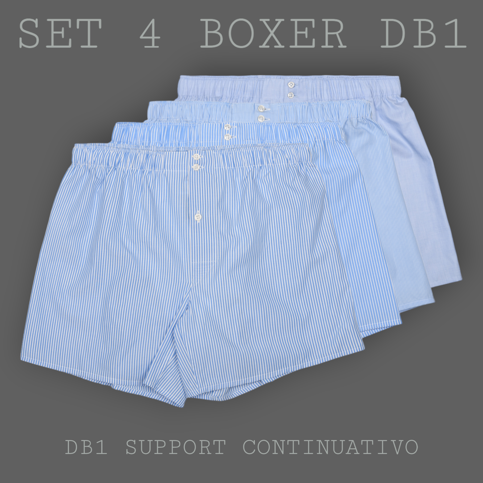 SET "AZZURRO" - BOXER SUPPORT DB1 - SIZE 48