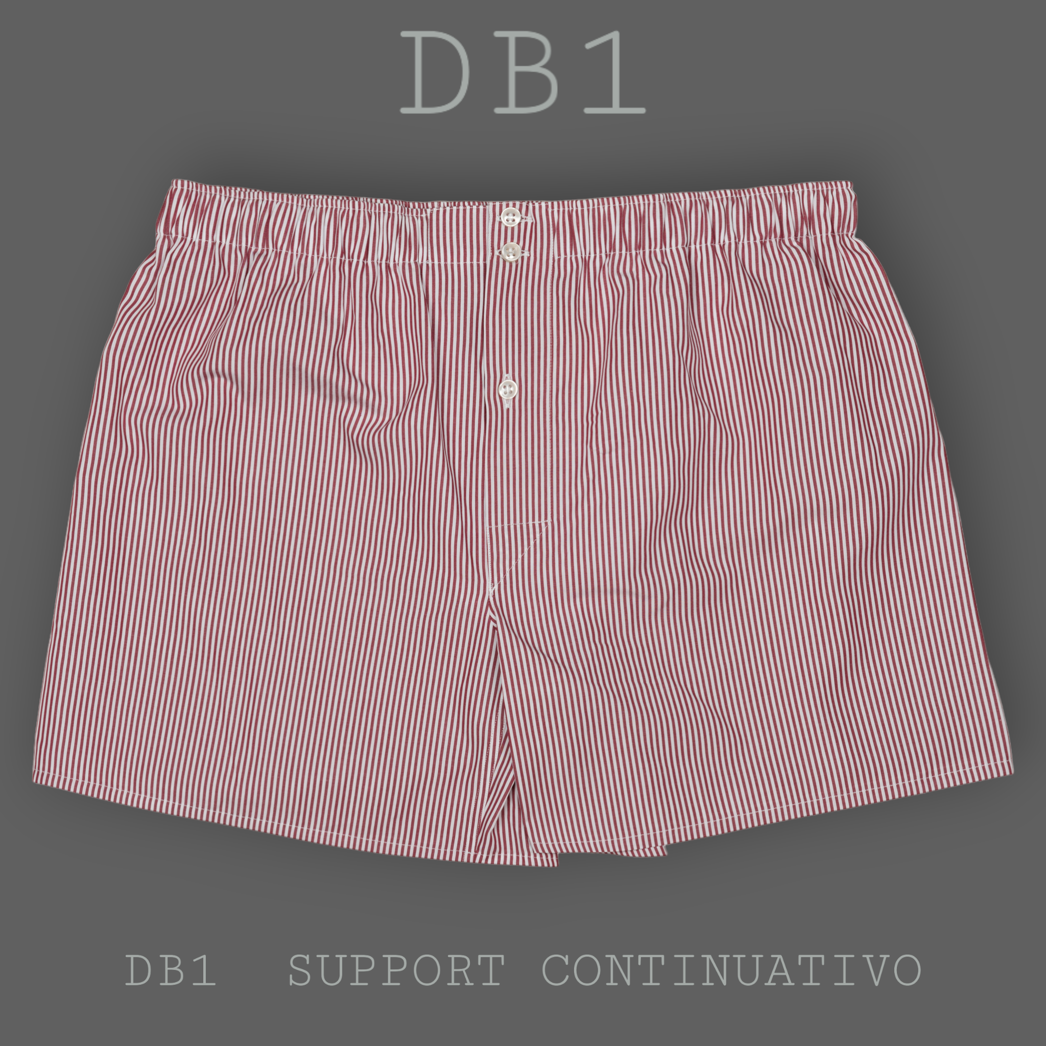 BOXER UOMO DB1 SUPPORT - BASIC - CONTINUATIVO - RIGA BORDEAUX