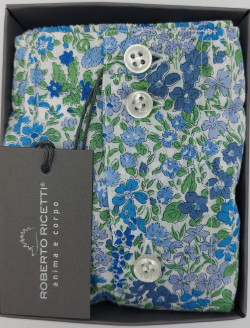 BOXER DB1 SUPPORT - LIBERTY FIORI AZZURRI BLU