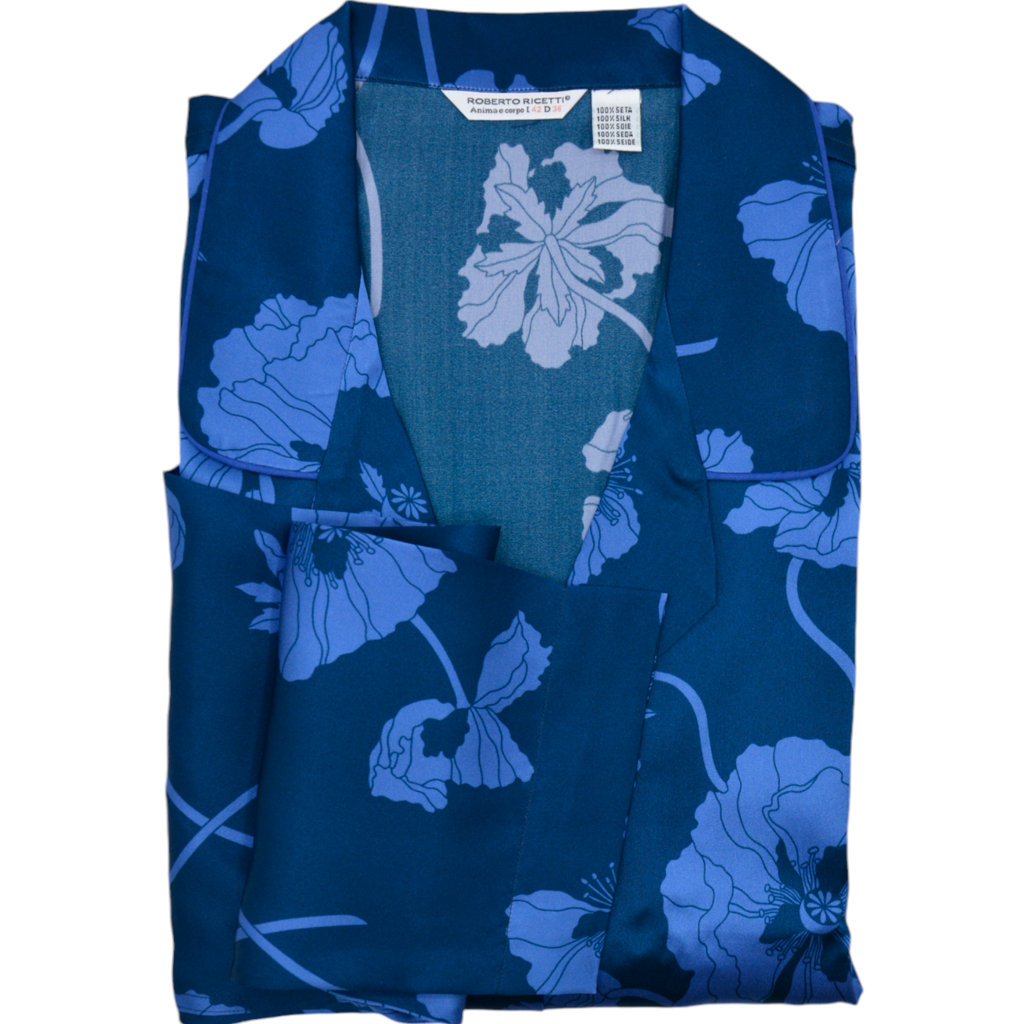 PIGIAMA DONNA AMEDO - FIORI BLU