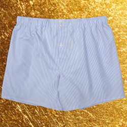 LUX BOXER UOMO DB1 SUPPORT -  GIZA 1 BASTONCINO AZZURRO
