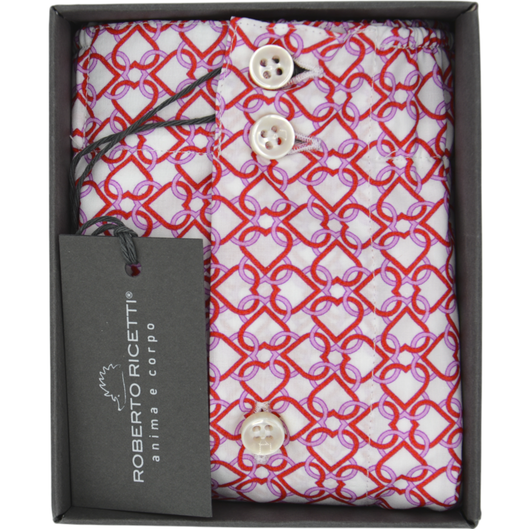 BOXER UOMO DB1 SUPPORT - CUORI ROSSI