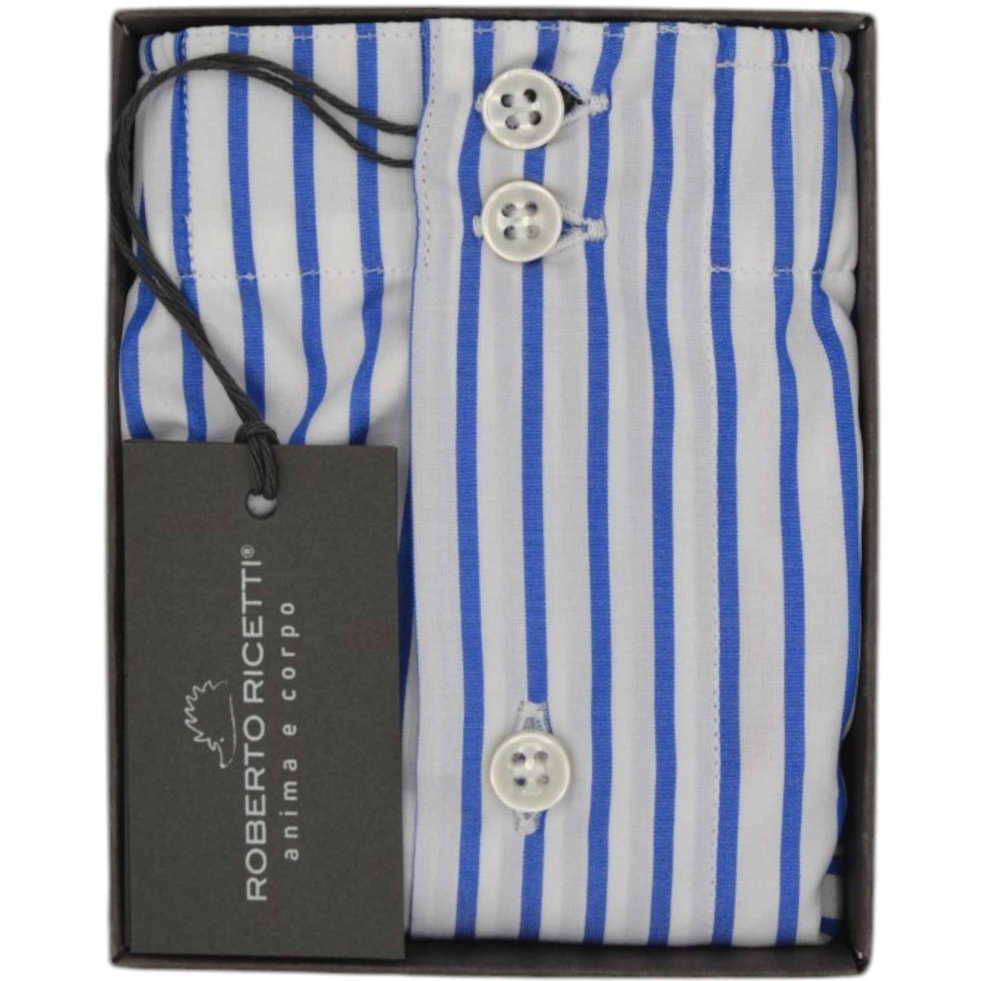 BOXER BDB1 SUPPORT - FONDO BIANCO RIGA LARGA BLUETTE