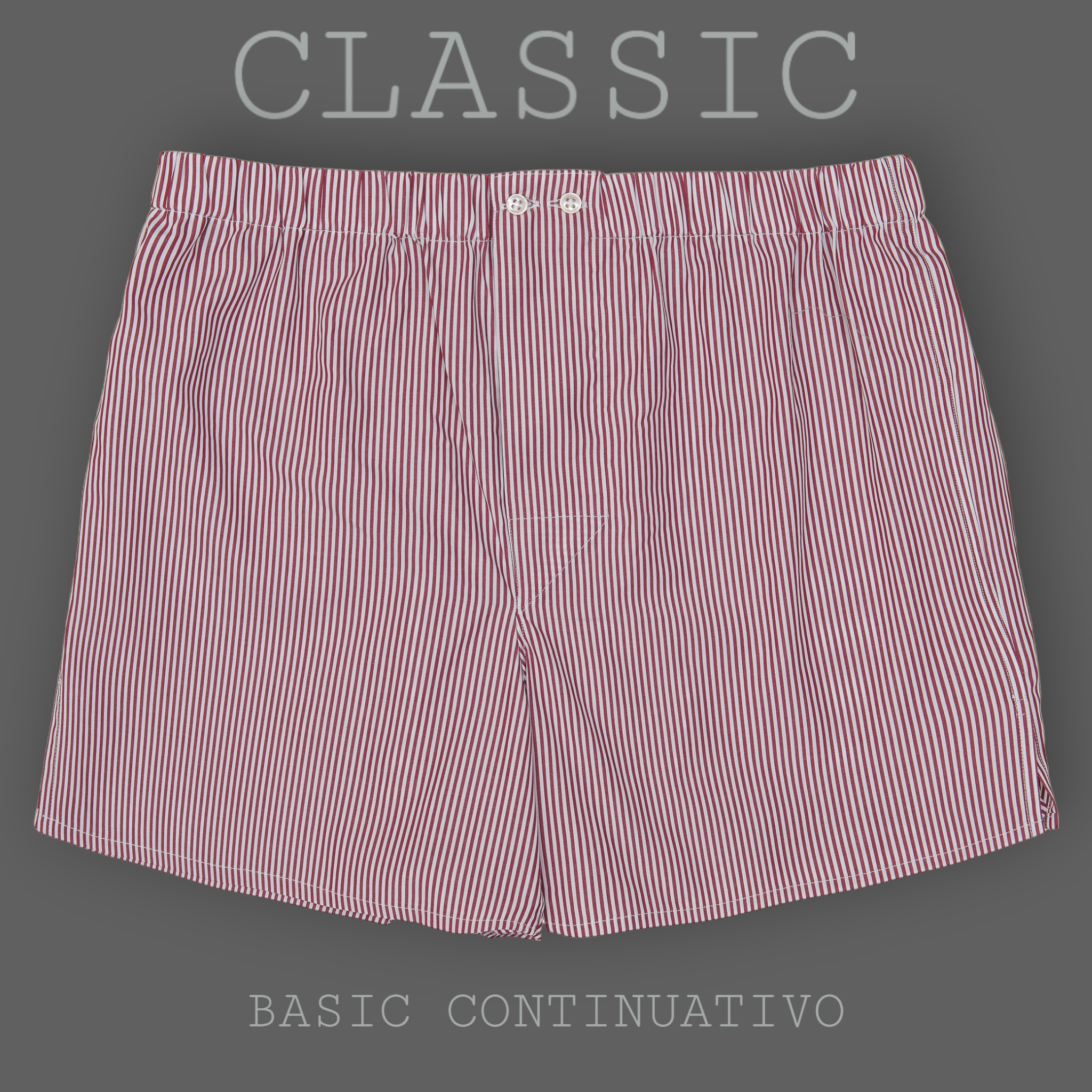 BOXER UOMO CLASSIC - BASIC - CONTINUATIVO - RIGA BORDEAUX