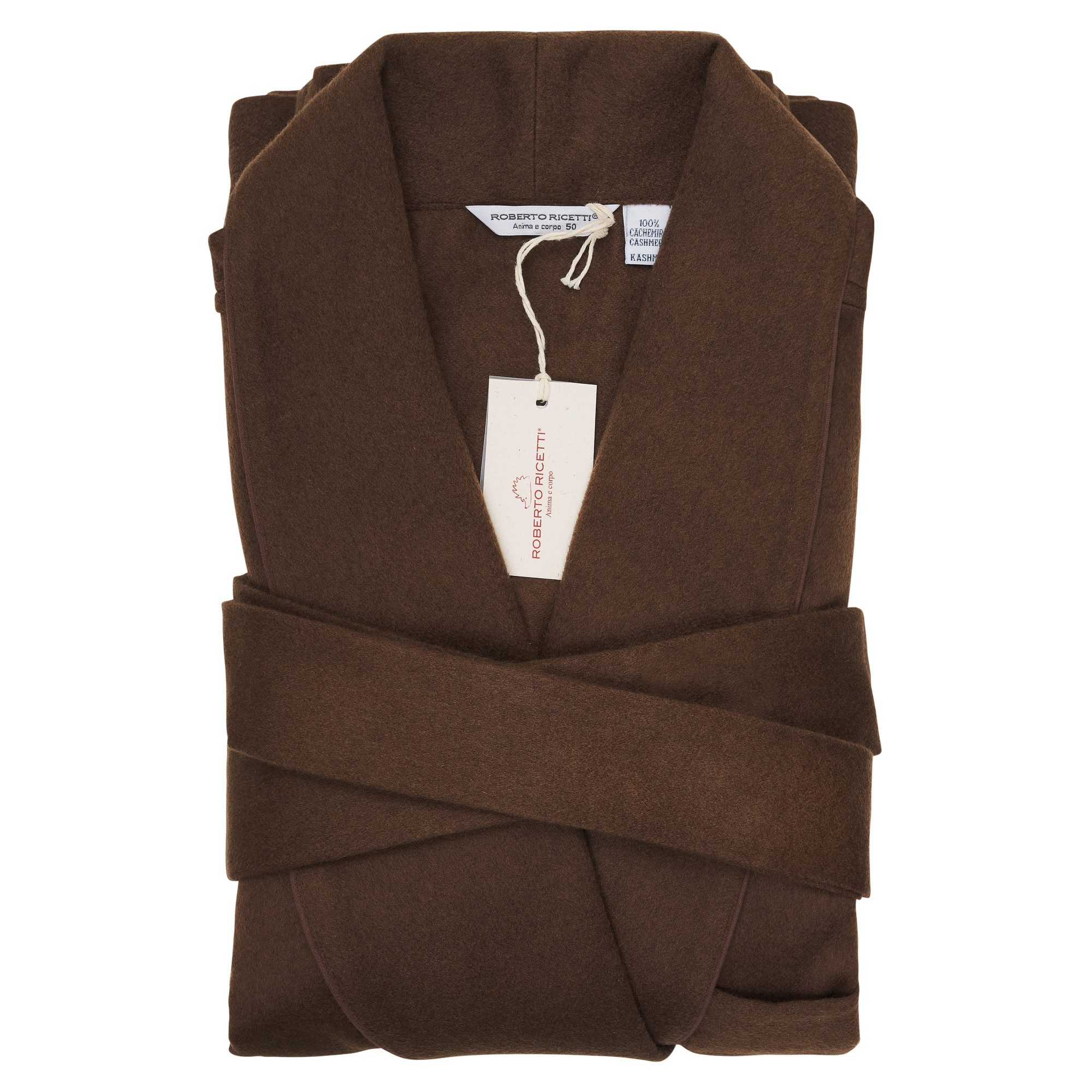 VESTAGLIA UOMO LUNGA - CASHMERE MARRONE