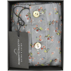 BOXER COULOTTE DONNA - LIBERTY GRIGIO CON FIORI