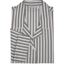 PIGIAMA DONNA AMEDO - RIGHE GRIGIO E ROSA